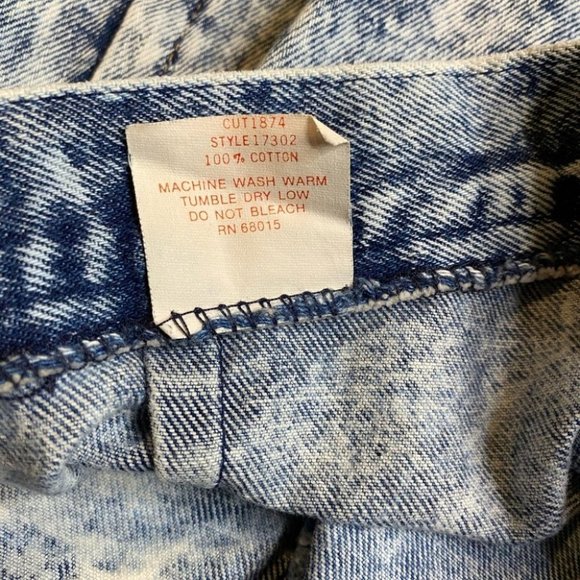 Vtg Gene Montesano for Bongo Stone Washed Skirt - Picture 6 of 6